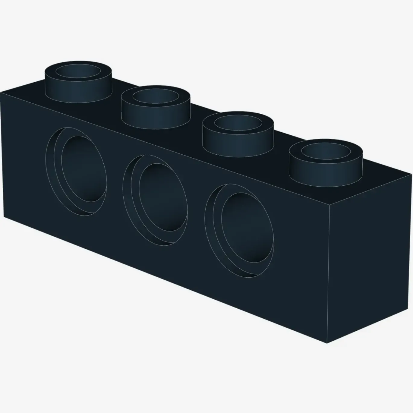 TECHNIC BRICK 1X4, Ø4,9 X 50
