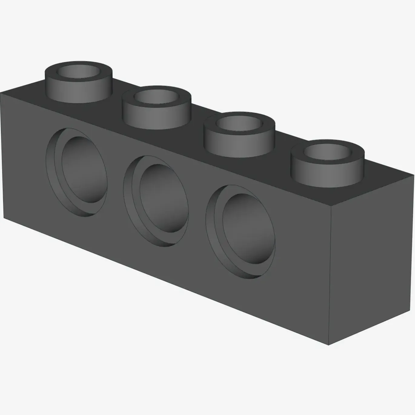 TECHNIC BRICK 1X4, Ø4,9 X 50