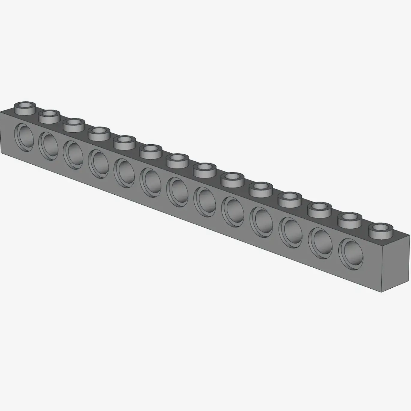 TECHNIC BRICK 1X14, Ø4,9 X 10