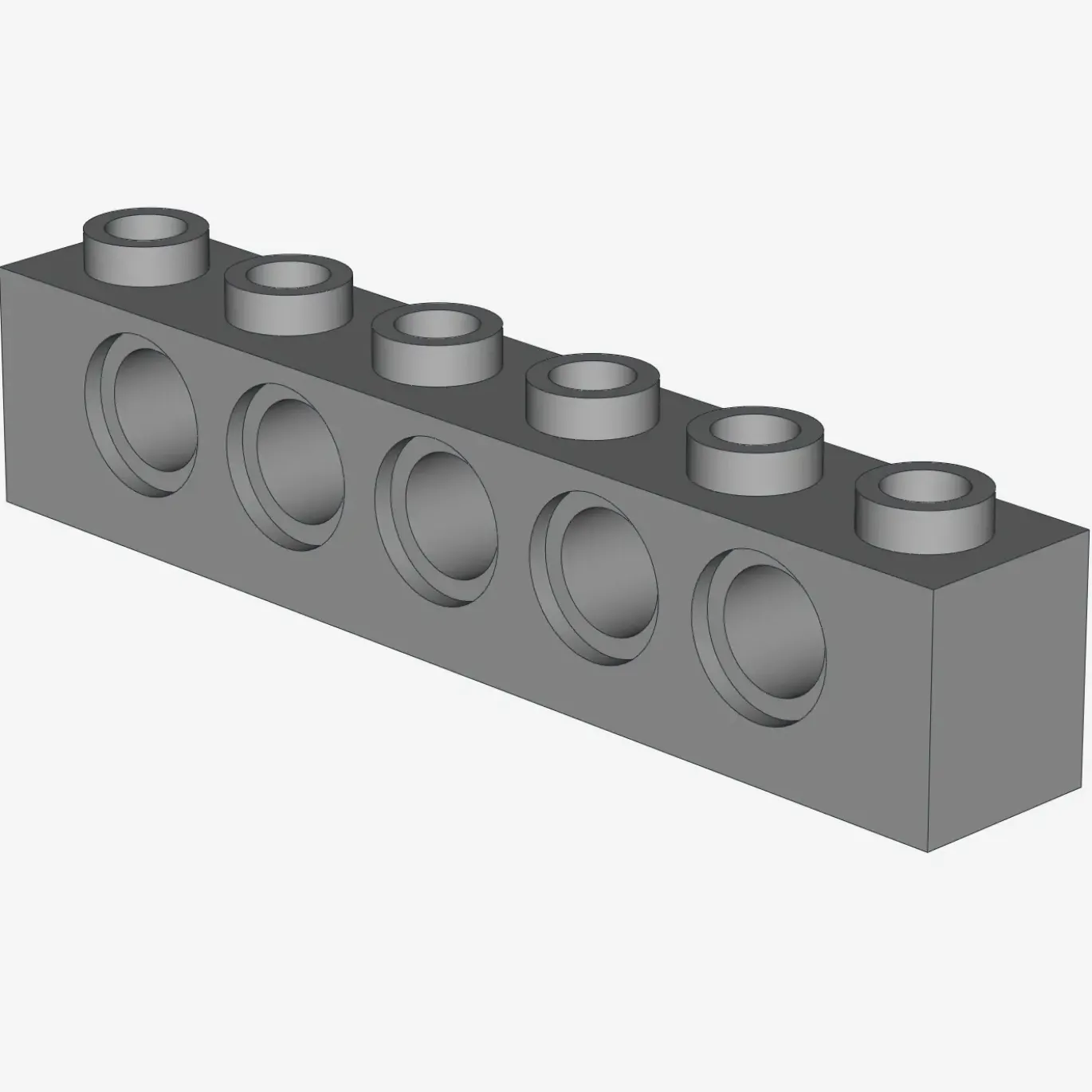 TECHNIC BRICK 1X6, Ø4,9 X 20