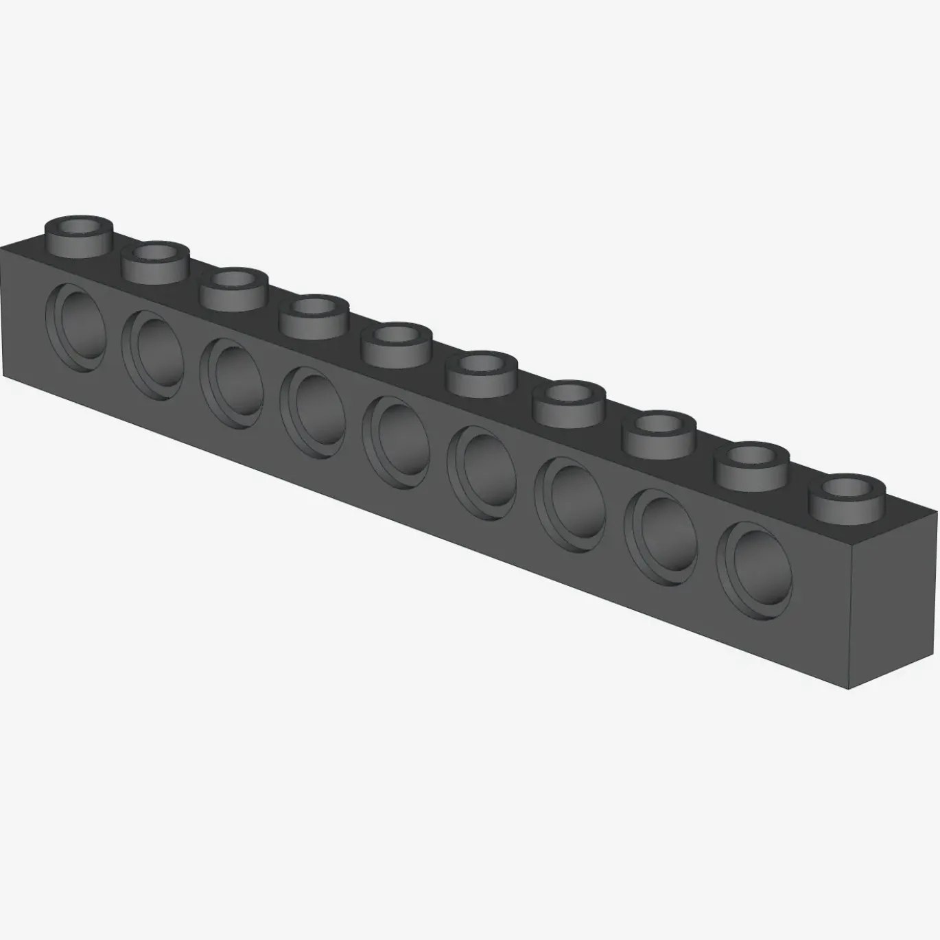TECHNIC BRICK 1X10 Ø4.9 X 15