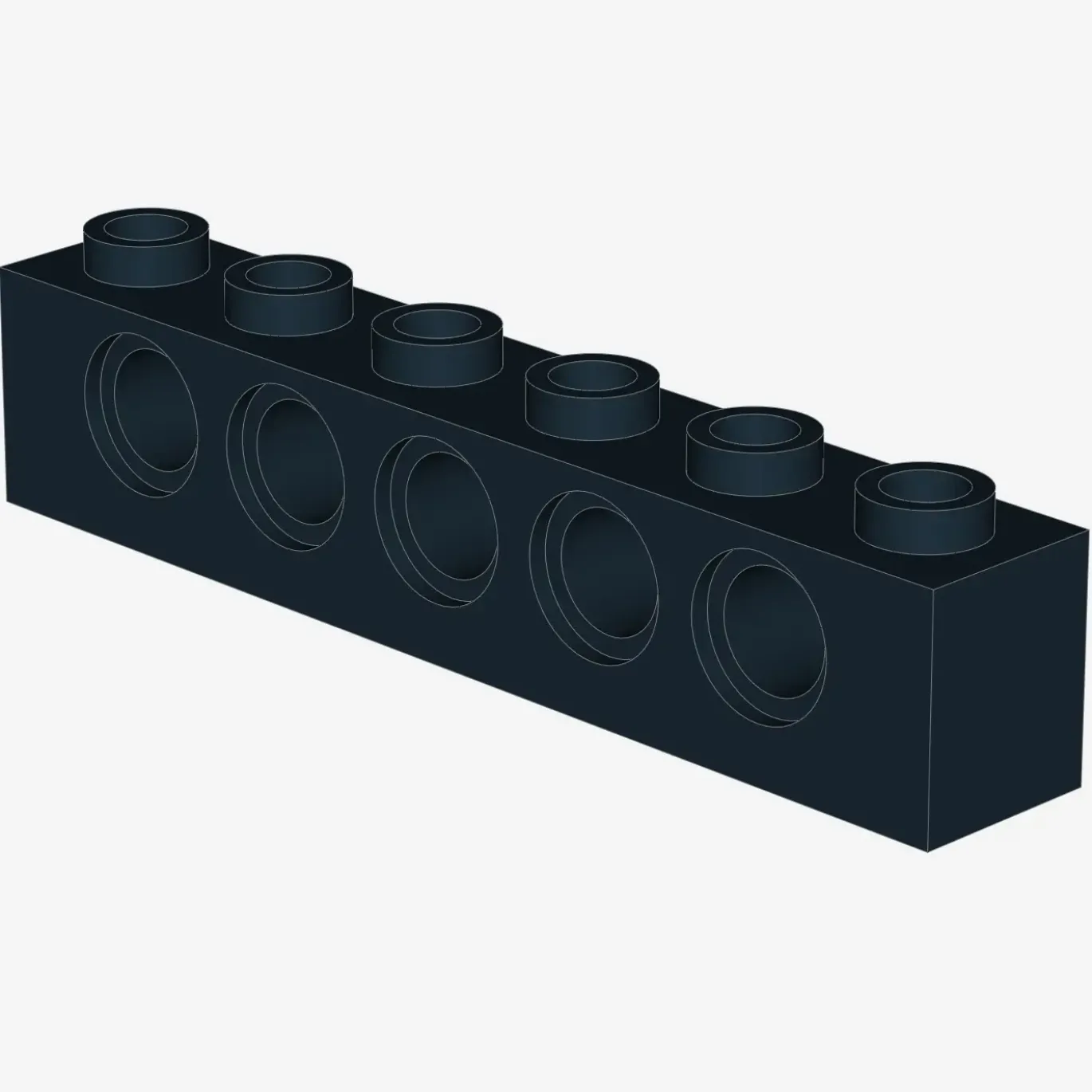 TECHNIC BRICK 1X6, Ø4,9 X 20