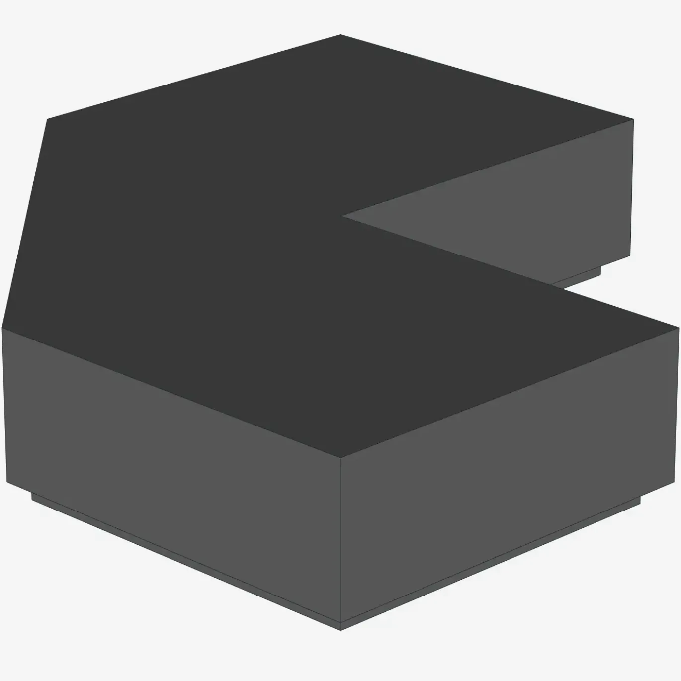 TILE 2X2, DEG. 90, W/ DEG. 45 CUT X 100
