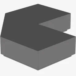 TILE 2X2, DEG. 90, W/ DEG. 45 CUT X 100