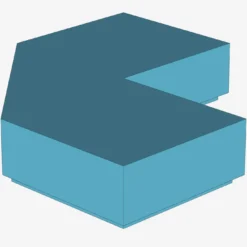 TILE 2X2, DEG. 90, W/ DEG. 45 CUT X 100