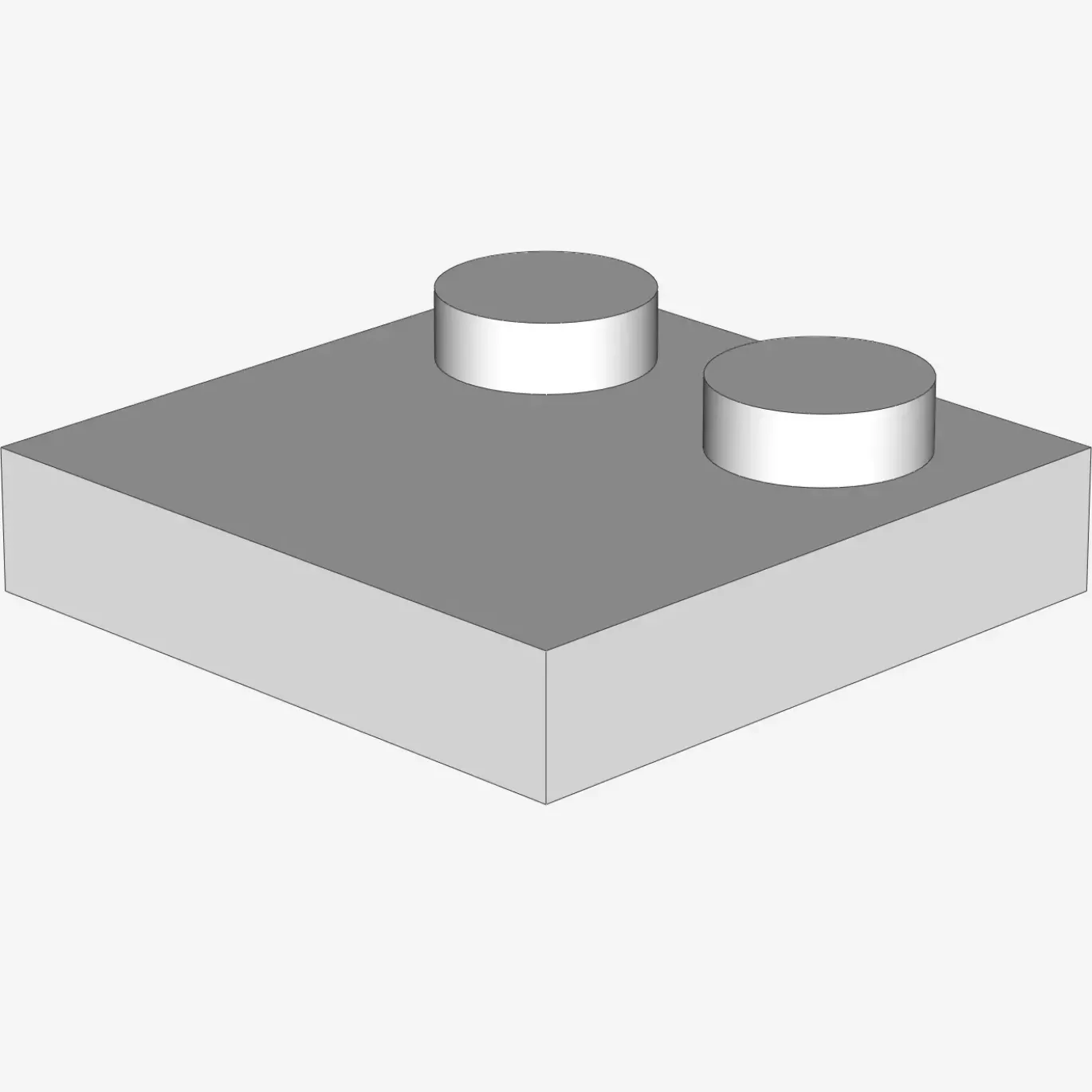 Tile 2 x 2 with 2 Studs X 100
