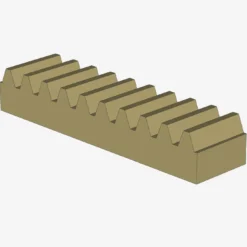 TOOTHED BAR M=1, Z=10 X 50