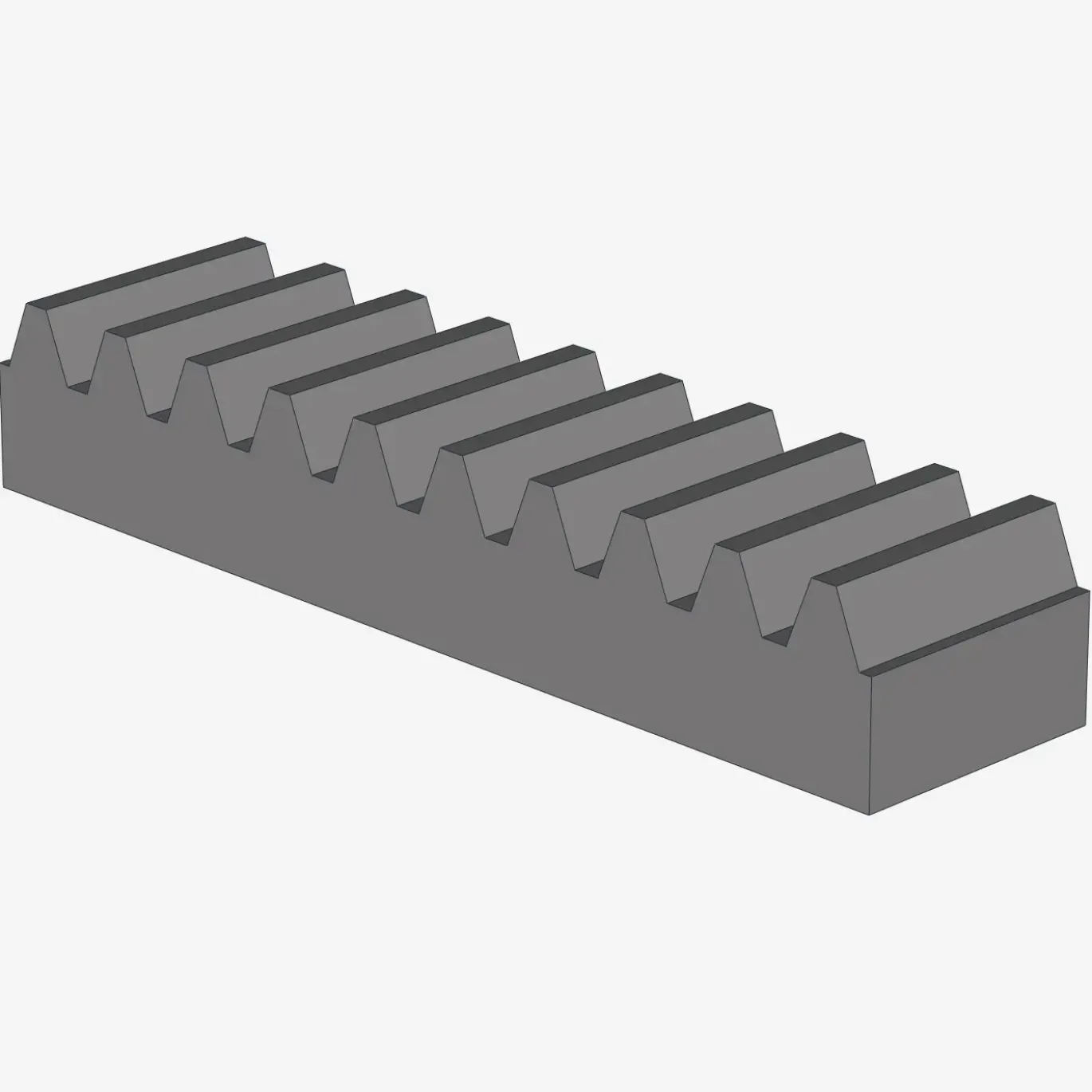 TOOTHED BAR M=1, Z=10 X 50