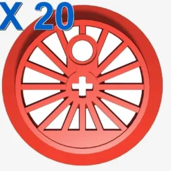 Train Wheel 37mm X 20