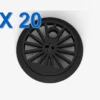 Train Wheel 37mm X 20