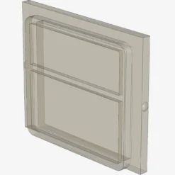 TRAIN WINDOW GLASS 4X3 X 50