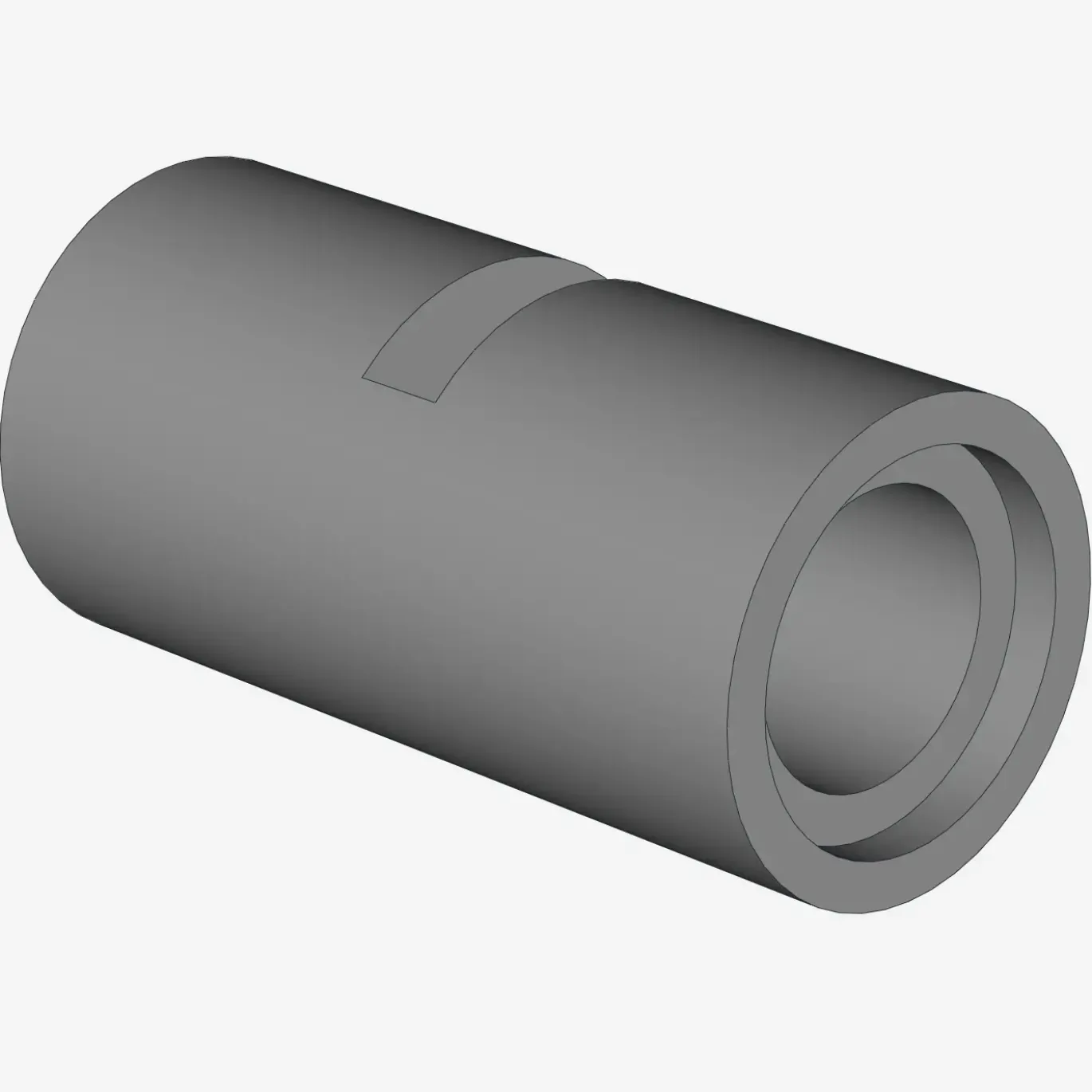 TUBE W/DOUBLE Ø4.85 X 100