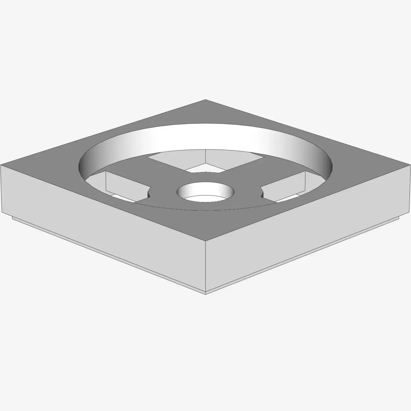 TURN PLATE 2X2, LOWER PART X 100