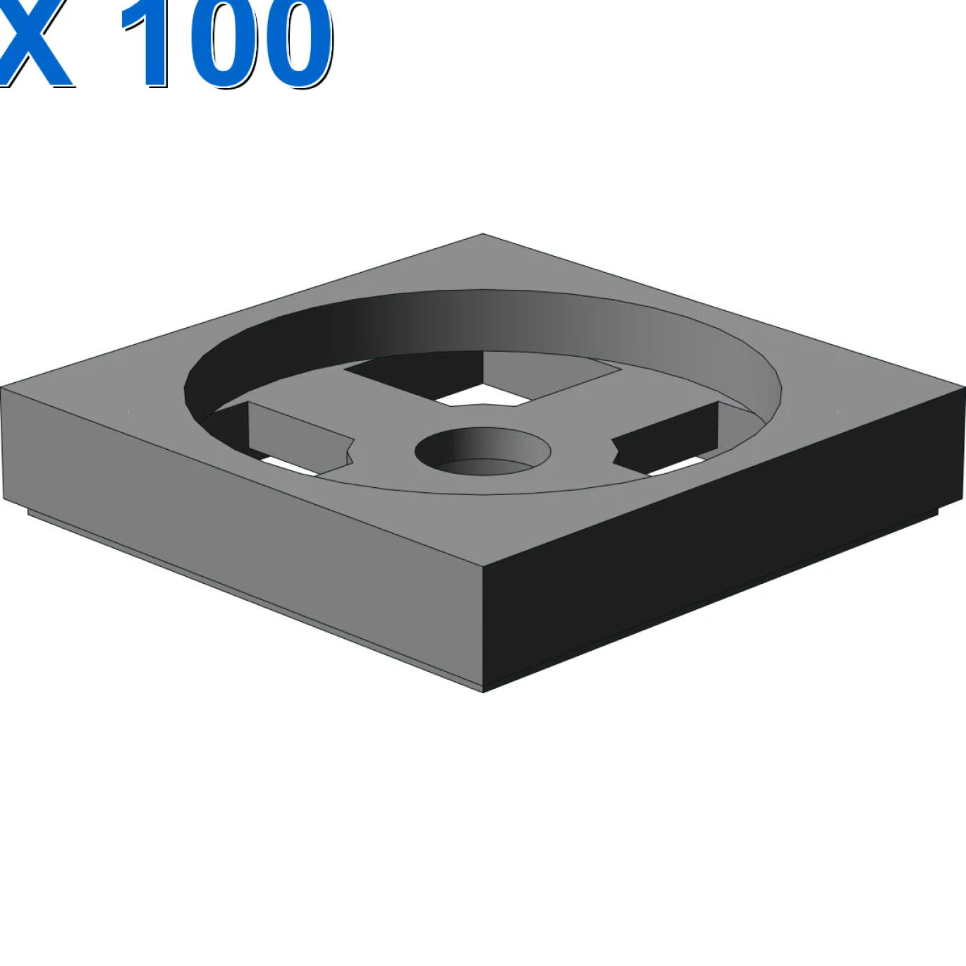 TURN PLATE 2X2, LOWER PART X 100