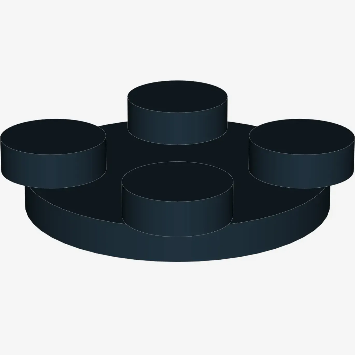 TURN PLATE 2X2, UPPER PART X 100