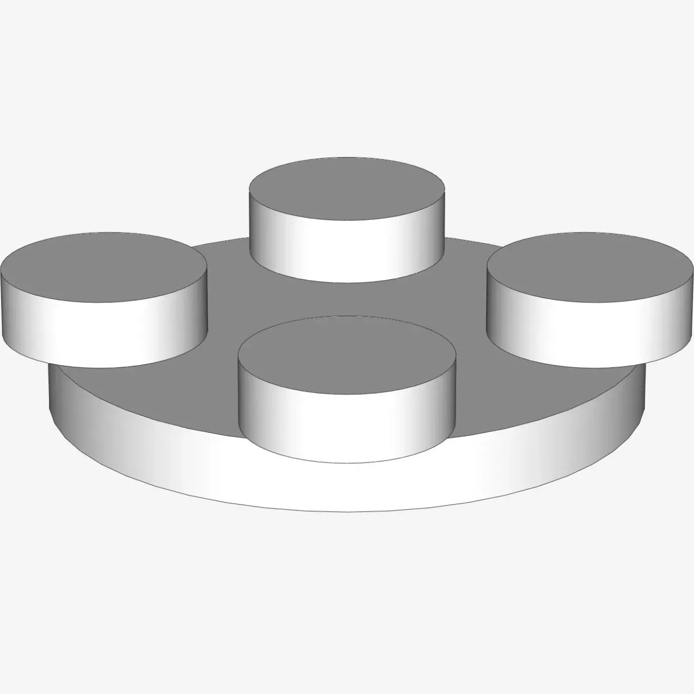TURN PLATE 2X2, UPPER PART X 100