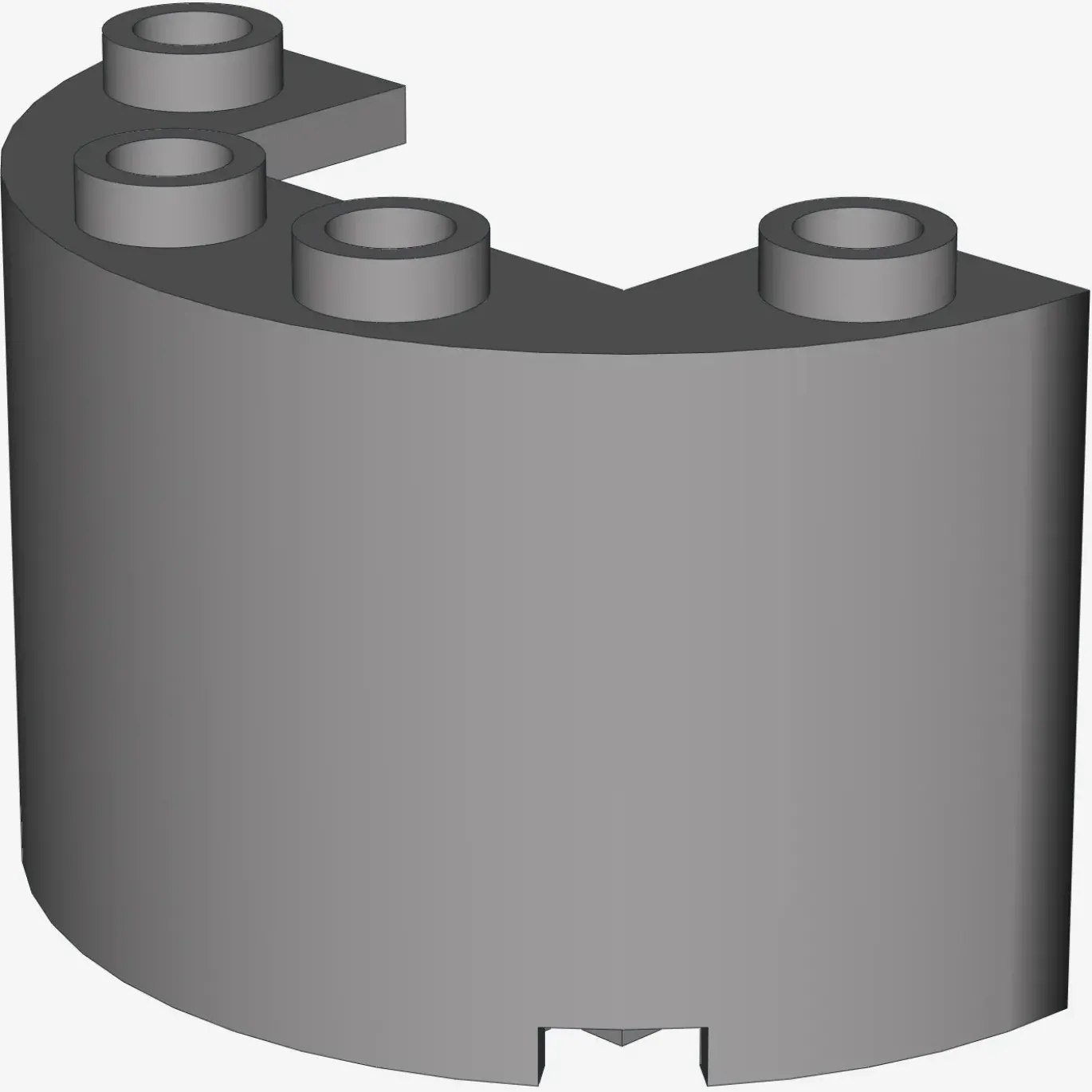Wall 1/2 circle 2x4x2 w/cutout X 20