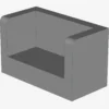 WALL DOUBLE CORNER 1X2X1 X 100