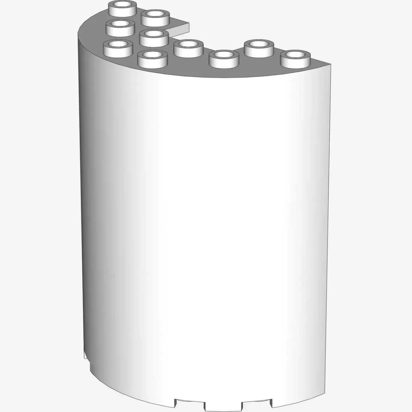 WALL ELEMENT, ROUND 3x6x6 X 5