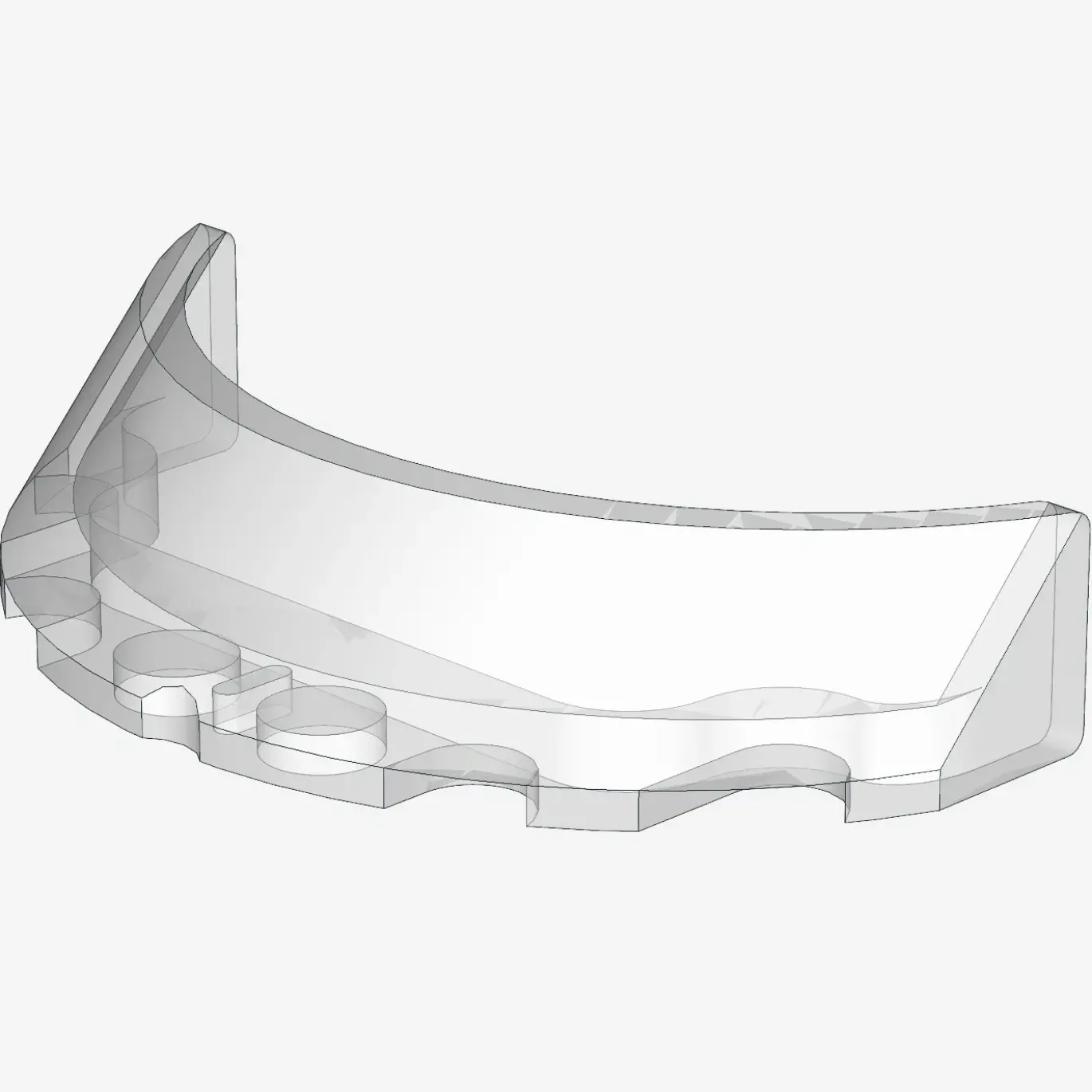 Windscreen 3 x 6 x 1 Curved X 25