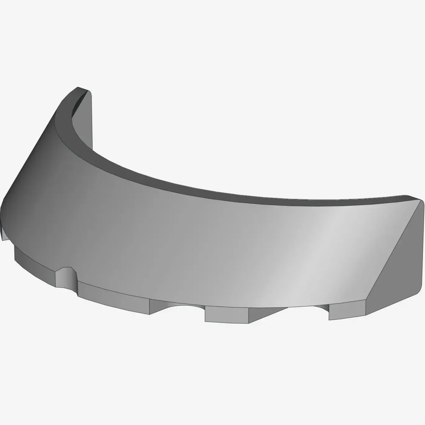 Windscreen 3 x 6 x 1 Curved X 25